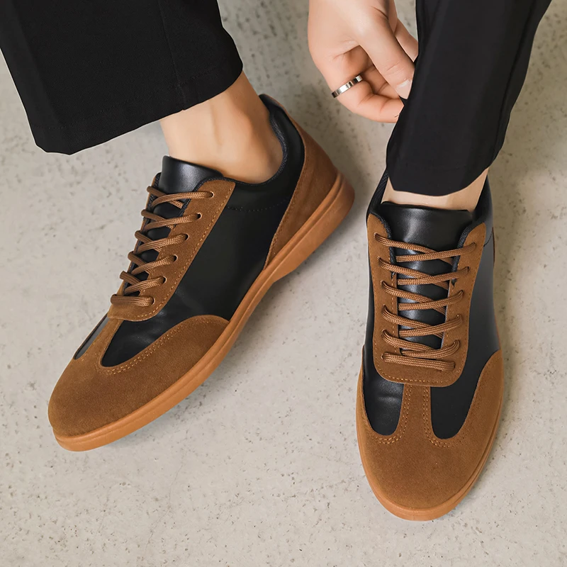 

Fashionable Forrest Gump Shoes 2026 New Spring Casual Flat Leather Comfortable Men's Shoes