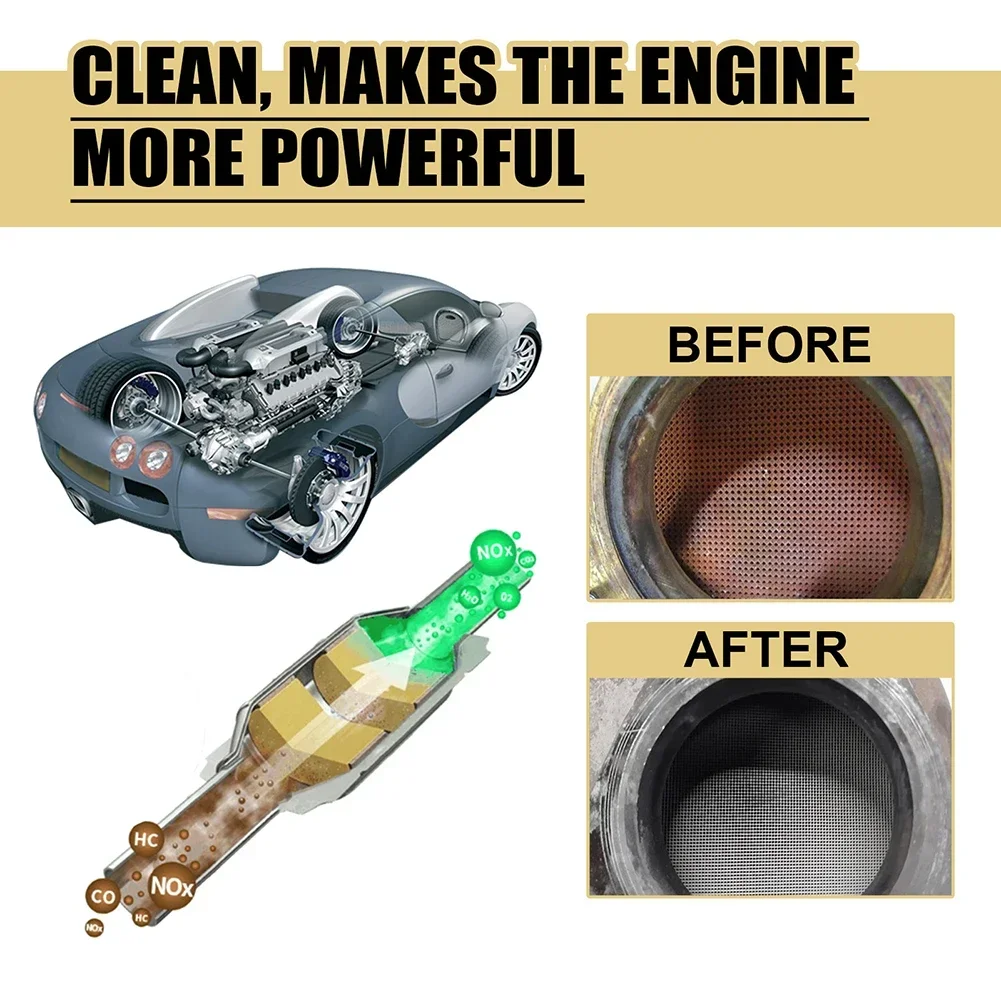 30ML Car Catalytic Converter Cleaner Deep Cleaning Multipurpose Engine Carbon Deposit Remove Automobile Cleaning Agent