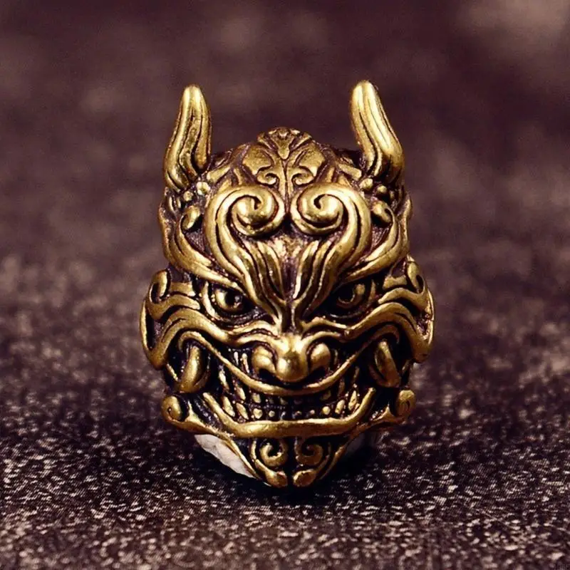 

195E Devil Head Pendant Swords Hanging Pendant Jewelry Charm For Rope Braiding Fans