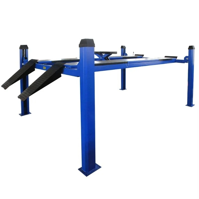 Four-Column Car Lift with Strong Hydraulic Design 4 Tons and 5 Tons Alignment Hoist Rolling Jack Scissor 4 Post Elevator