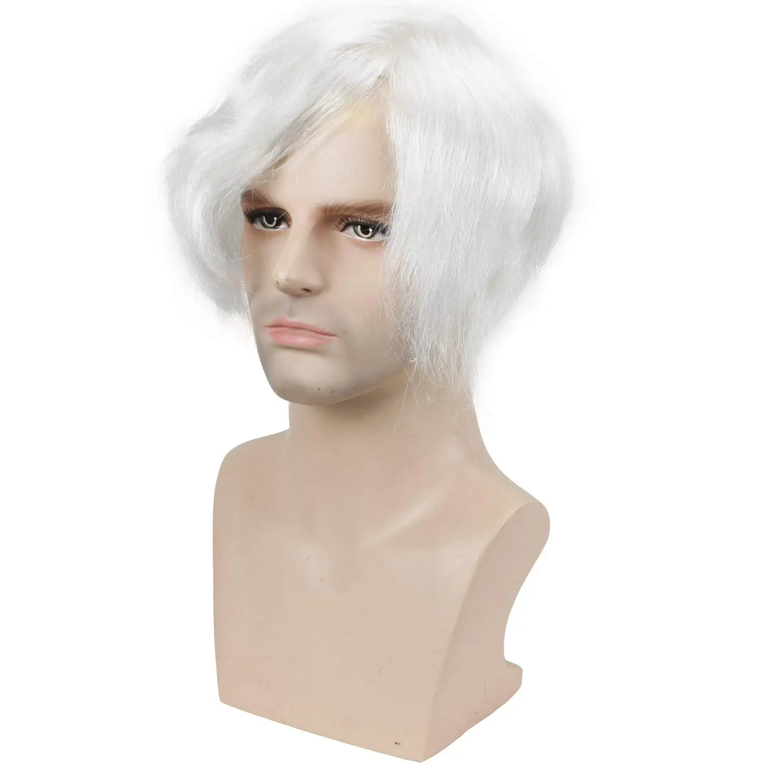 Men’s Toupee 0.03mm Transparent Ultra Thin Skin Full PU Base Replacement System Hair Pieces for Men V-Looped