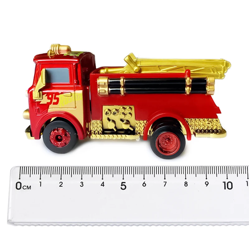 Disney Pixar Car 3 Little Red Fire Truck Queen Series Cars with Children Educational Metal Toy Birthday christmas Kids Best Gift