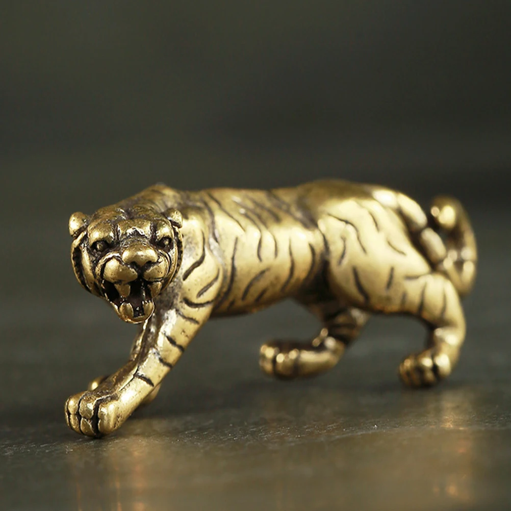

3Pcs Fine Crafted Brass Tiger Key Creative Keychain Pendant Decorative Keychain Accessories Handmade Keychain Ornaments