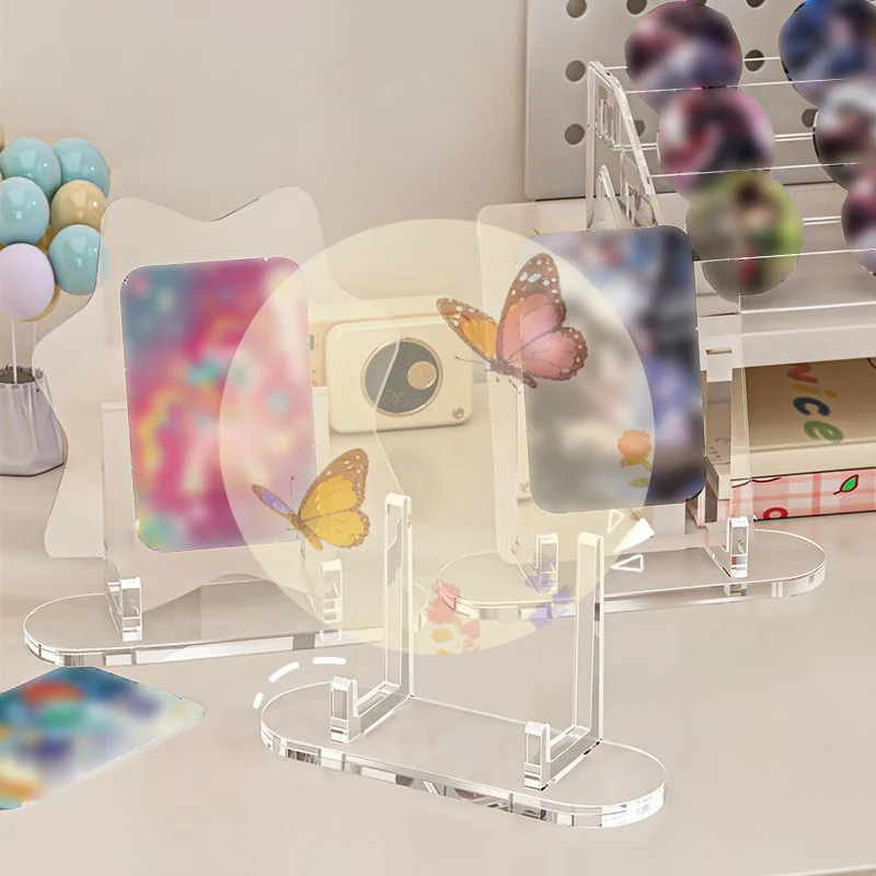 5pc Acrylic Clear Stand Acrylic Easel Display Stand Multi-functional Display Stand For Plate Cards!