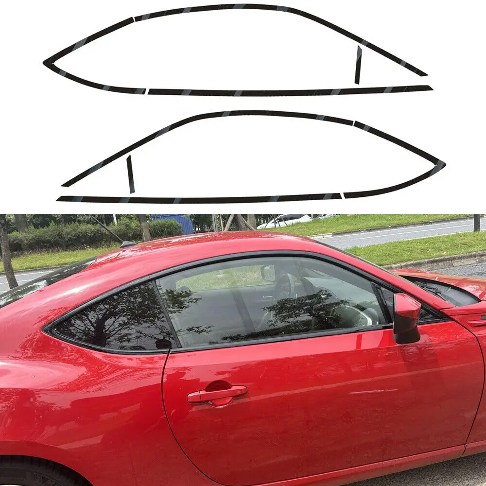 

Matte/Glossy Black Chrome Delete Window Trims For Toyota 86/Subaru BRZ 2013-2023
