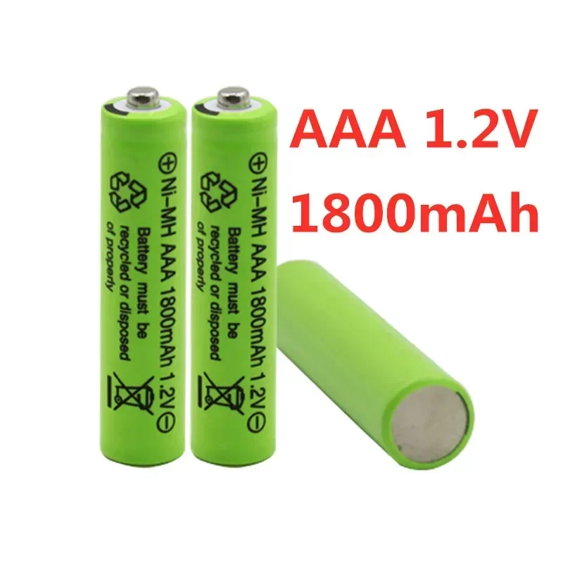 100% New AAA 1800mAh Ni-MH 1.2V Rechargeable Battery AAA Battery 3A  Ni-MH Battery For Camera Toy