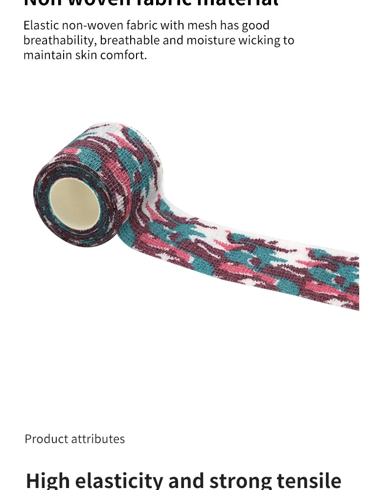 DIZETION Teleskop-Vliesstoff für den Außenbereich, Tarnband, Jagd, Tarnband, Fingerschutz, hohe elastische Bewegung – Detail 1