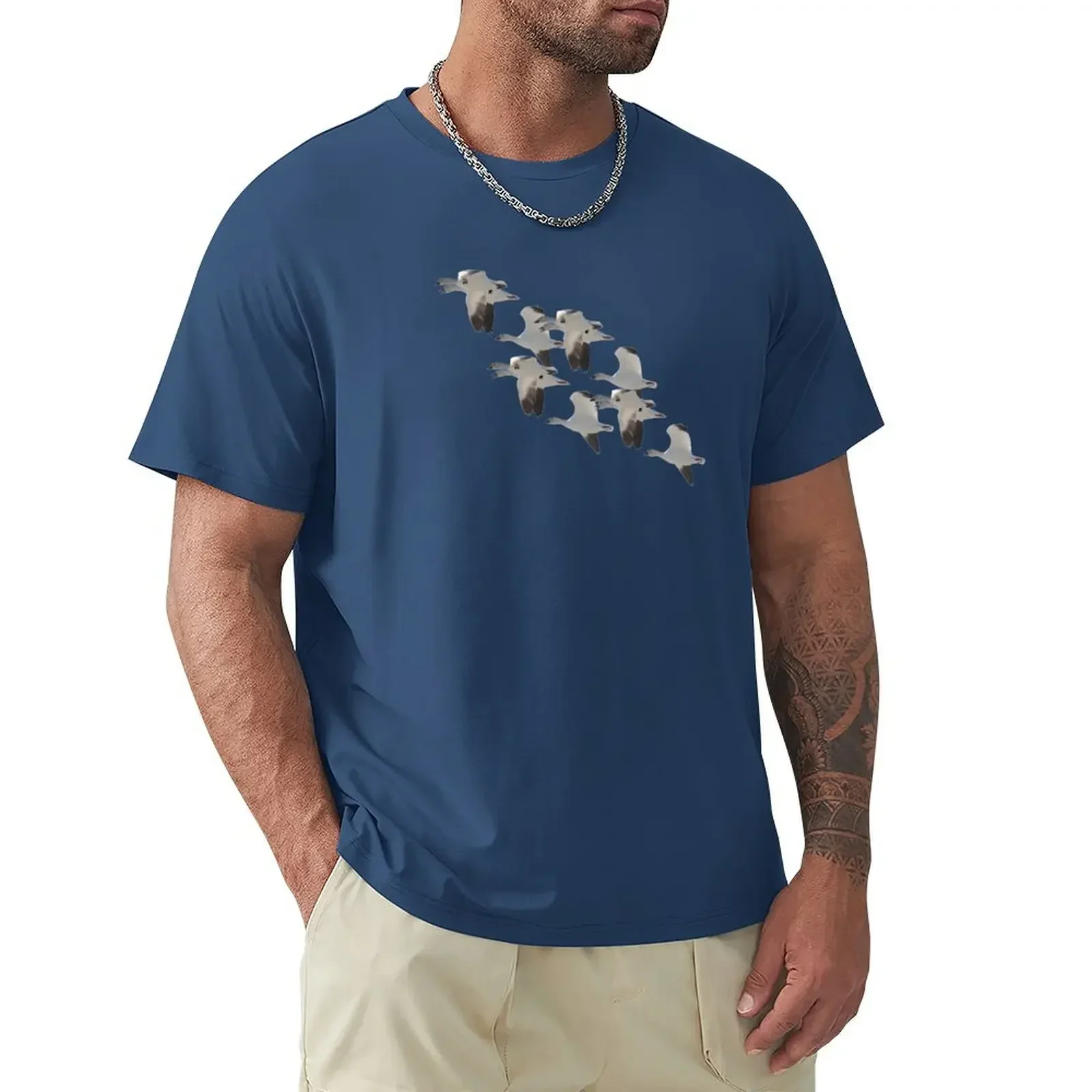 Snow Goose Migration T-shirt oversized sublime oversized t shirt men