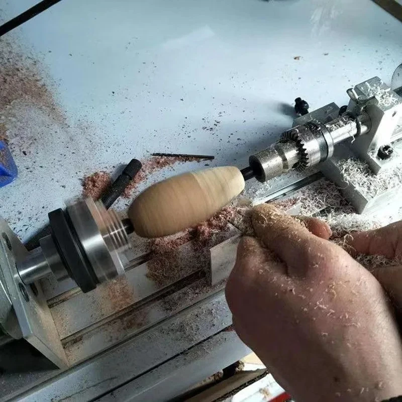 Imagem -03 - Live Torno Centro Cabeça com Chuck Faça Você Mesmo Acessórios para Mini Torno Máquina Centro Giratório Ferramenta de Carpintaria