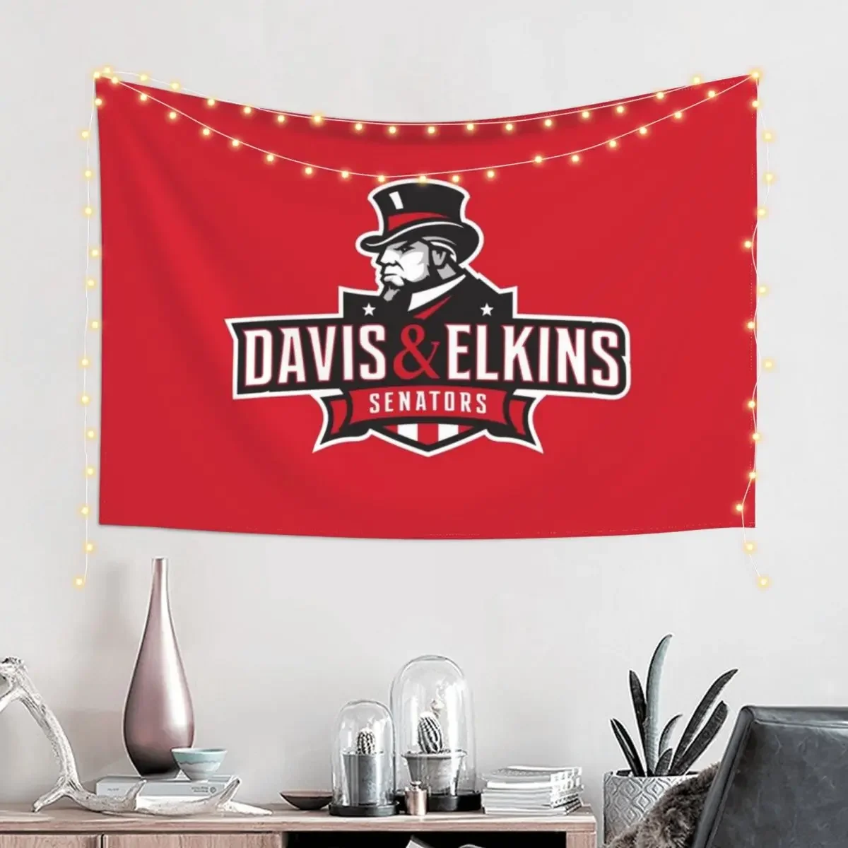 Davis & Elkins College Tapestry Home Decorations Custom Wall Hanging Decor Aesthetic Room Decor Tapestry