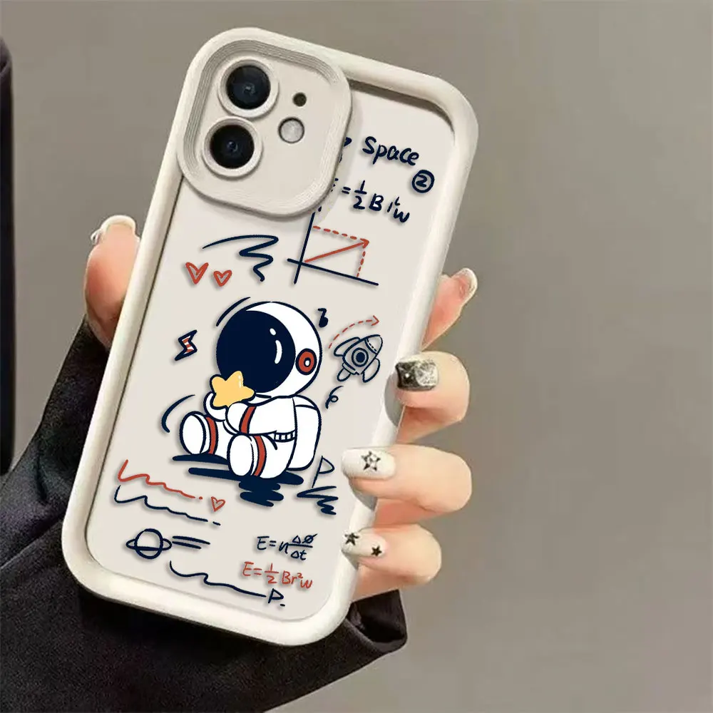 

Cartoon Astronaut Space Cover Phone Case For Infinix HOT 20 30 30I 40 40I 50 NOTE 12 ZERO 30 40 50 50S 50X GT 10 20 30 TPU Case