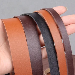 10-25MM 2 Meters Black/Coffee Flat Faux Genuine Leather Jewelry Cord String Lace Rope DIY Bag Necklace Bracelet Finding