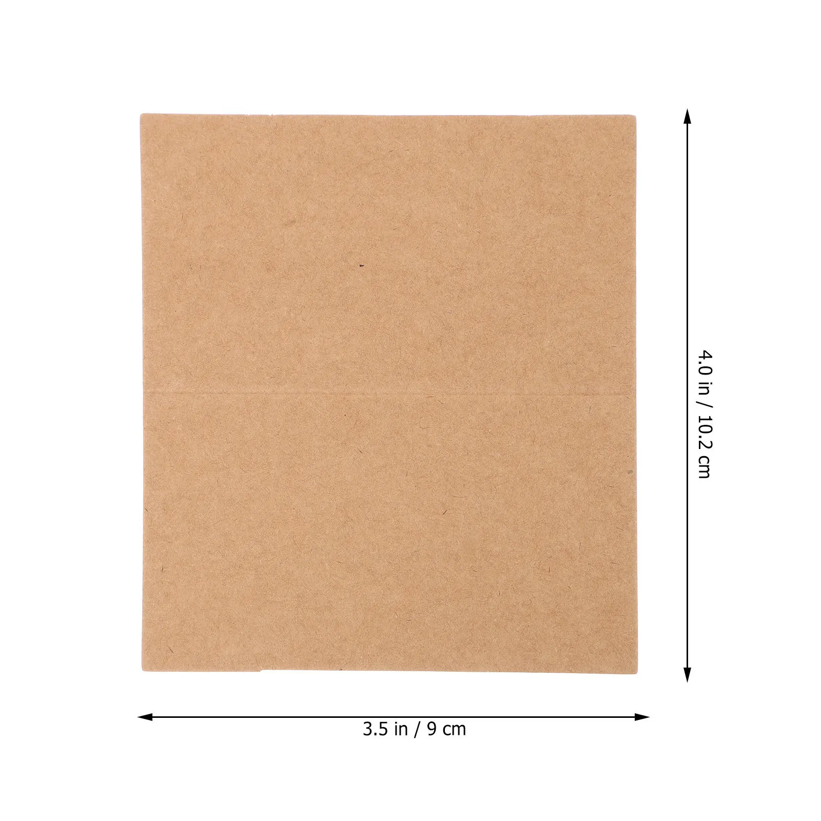 35Pcs Kraft Paper Name Display Cards Retro Style Desktop Adornment for Greeting Business Party Buffet Food Label Table Number