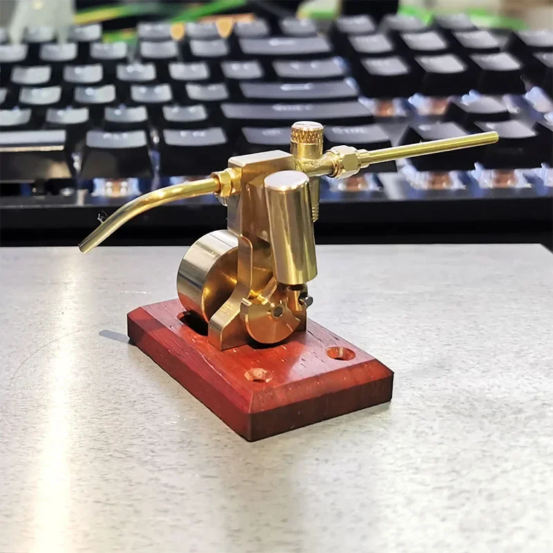 Mini Single Cylinder Swing Steam Engine Model Brass Steam Engine RC Engine Toy Bootable Physical Science Experiment Model