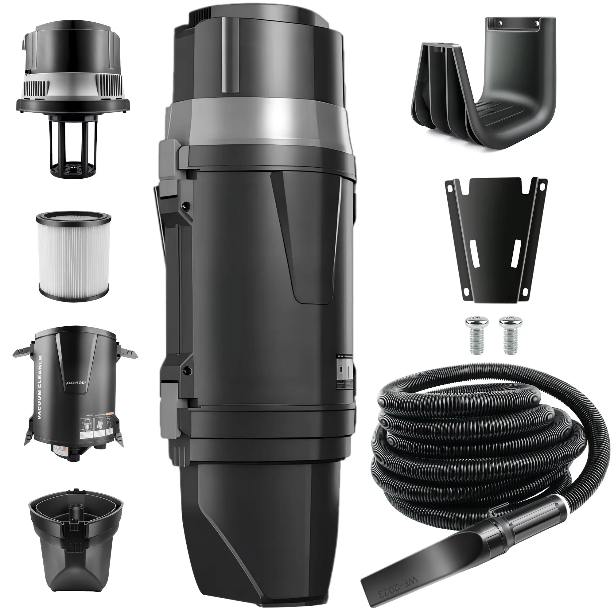 Neww Design Professional 1200w Dry Vacuum Cleaner Wall-Mounted Vacuum Cleaner for Home and Car and Commercial