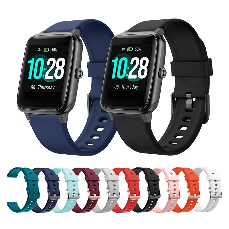 Soft Silicone band for Uwatch Ufit/GT Outdoor Sport Accessories Band 19mm Universal for Noise Colorfit Pulse Band Running man