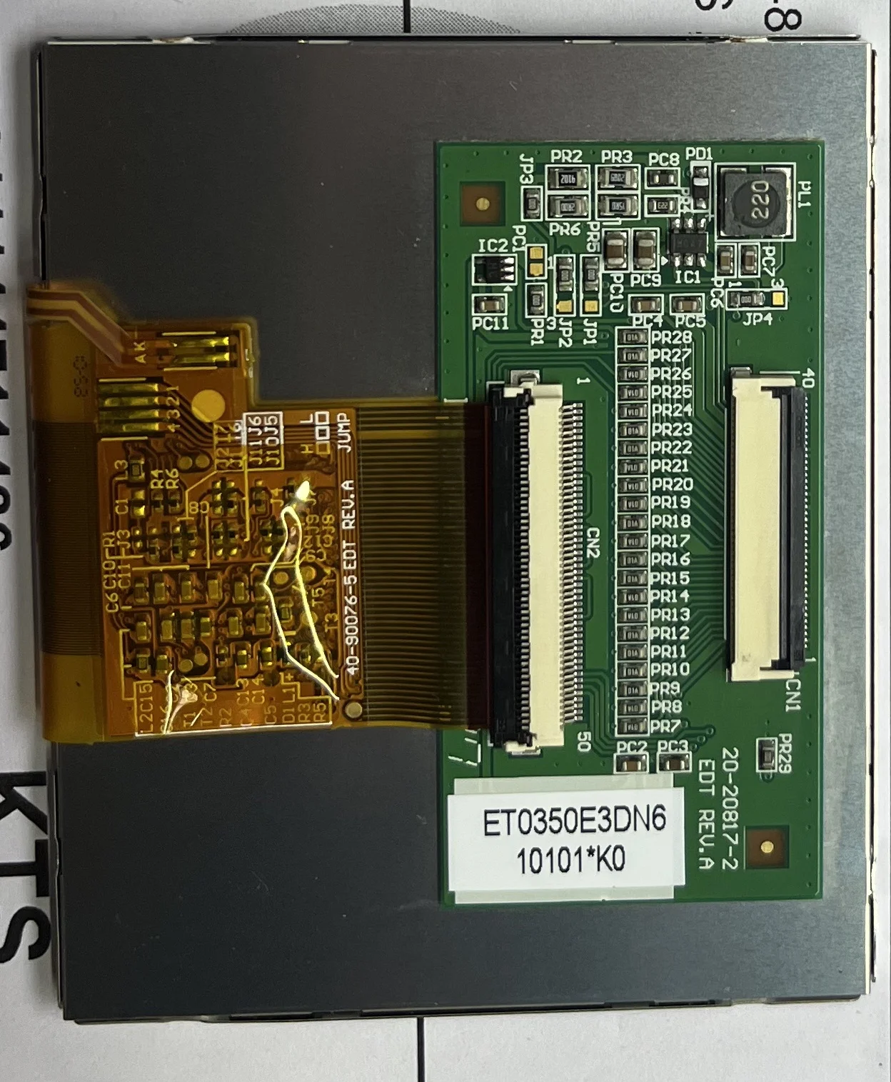 Pantalla LCD ET0350E3DN6 original de 3,5 pulgadas