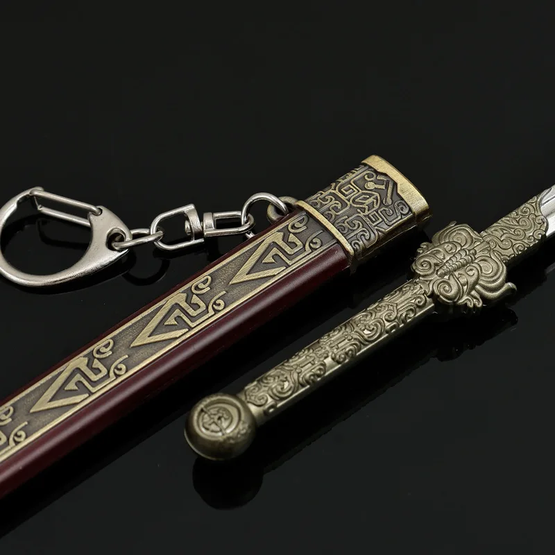 22cm Scroll of Dreams Film and TV Merchandise Thousand Feather Blade Cold weapons Model Melee Toy sword Metal Craft Gift for Boy