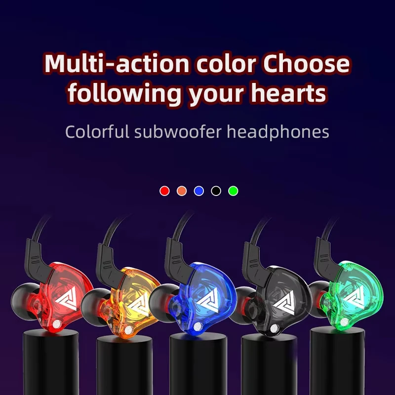 9 ألوان QKZ AK6/AK6-ARES سماعة الأصلي النحاس HiFi سماعات رياضية باس سماعة رأس ستيريو سماعات أذن للموسيقى مع صندوق