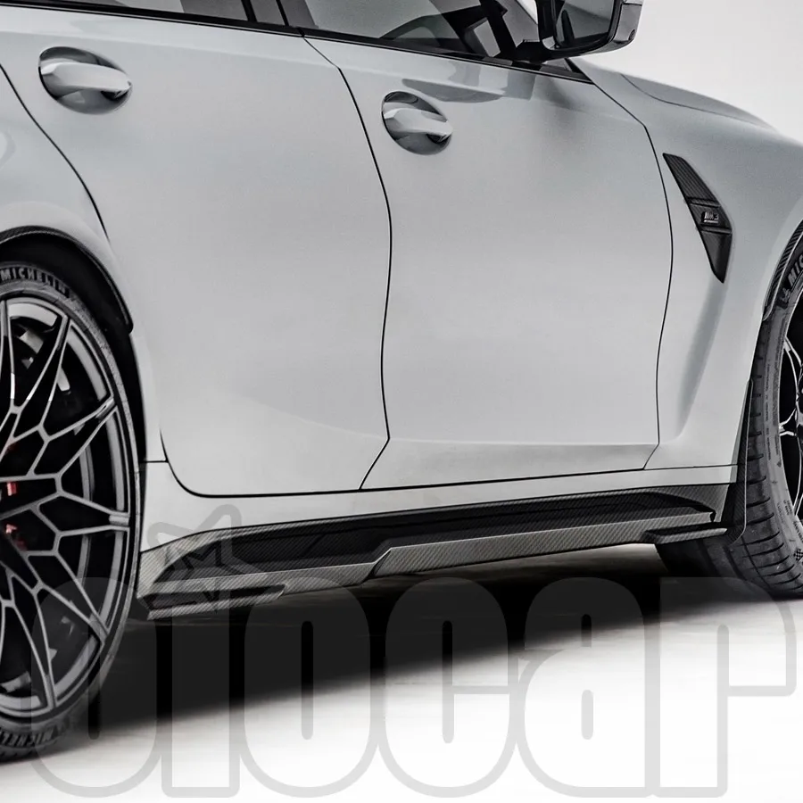 

Боковые юбки из сухого углеродного волокна Oiomotors SQ Style для BMW G80 G81 M3