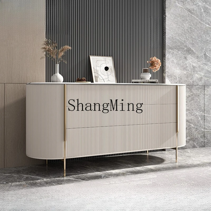

LXY light luxury modern wall dining side cabinet living room partition locker