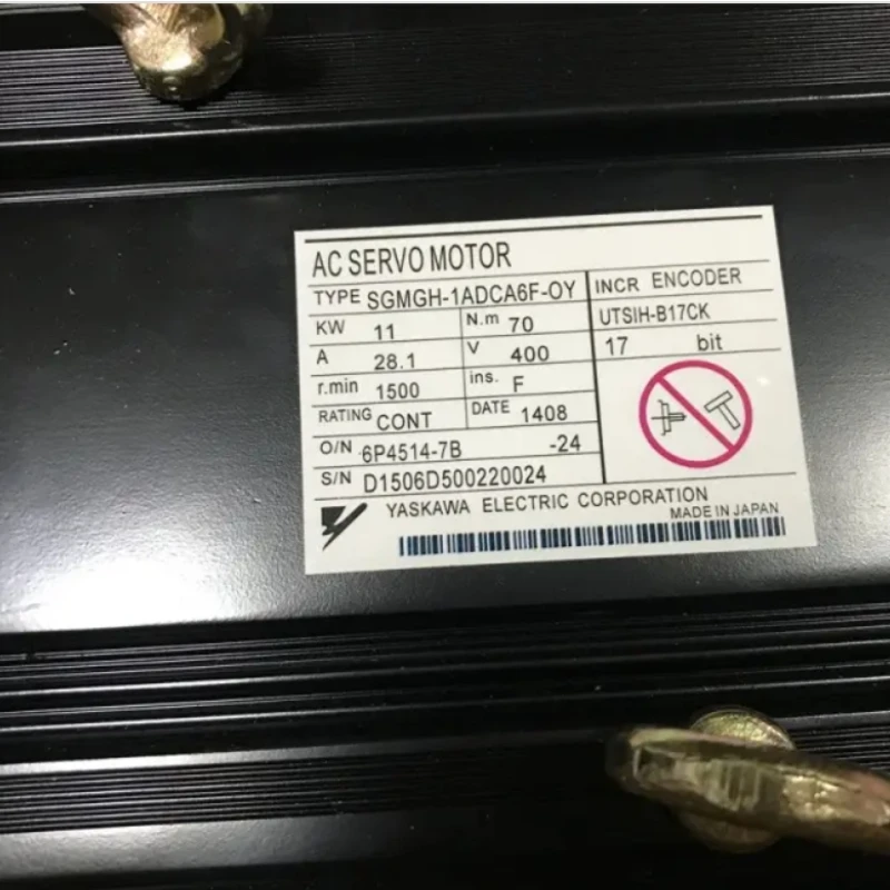 New Yaskawa SGMGH-1ADCA6F-OY Servo Motor 1 Year Warranty In Stock