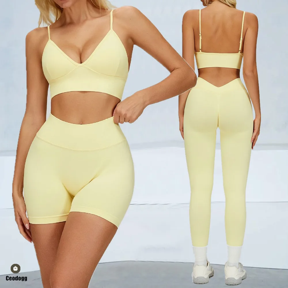 

2PCS Seamless Yoga Set Women's Tracksuit Workout Sportswear Gym Clothing High Waist Leggings Fitness Outfits Sports Suits XP272