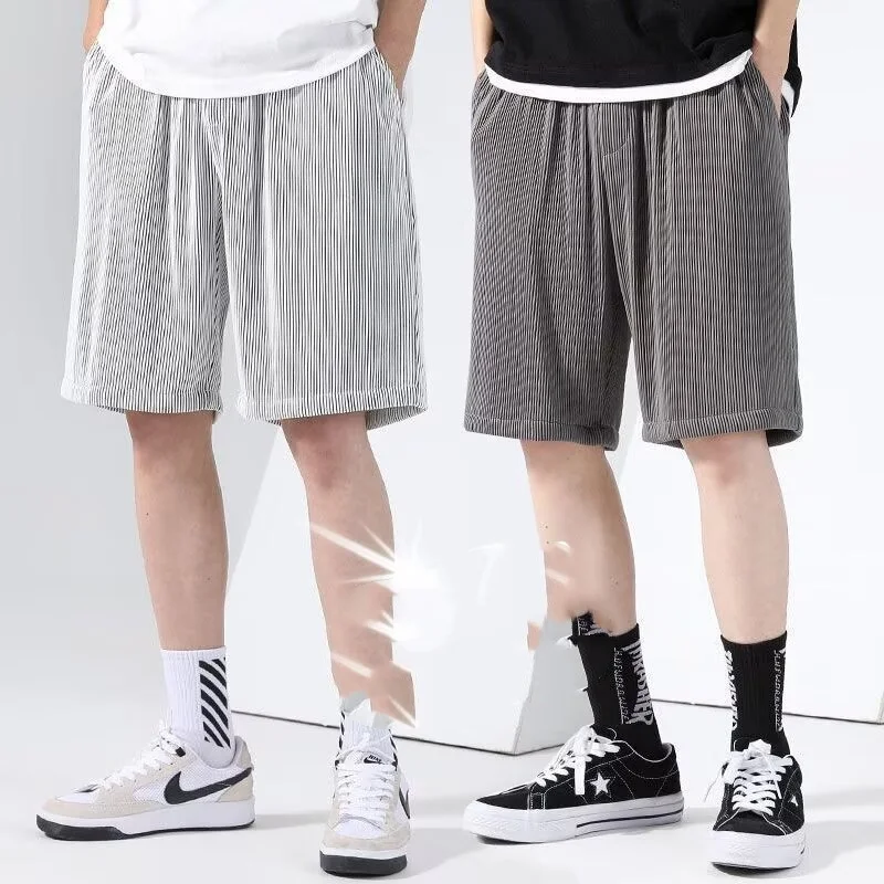 Teenage trendy brand shorts for men in summer 2026, new sports and casual loose five inch shorts popular
