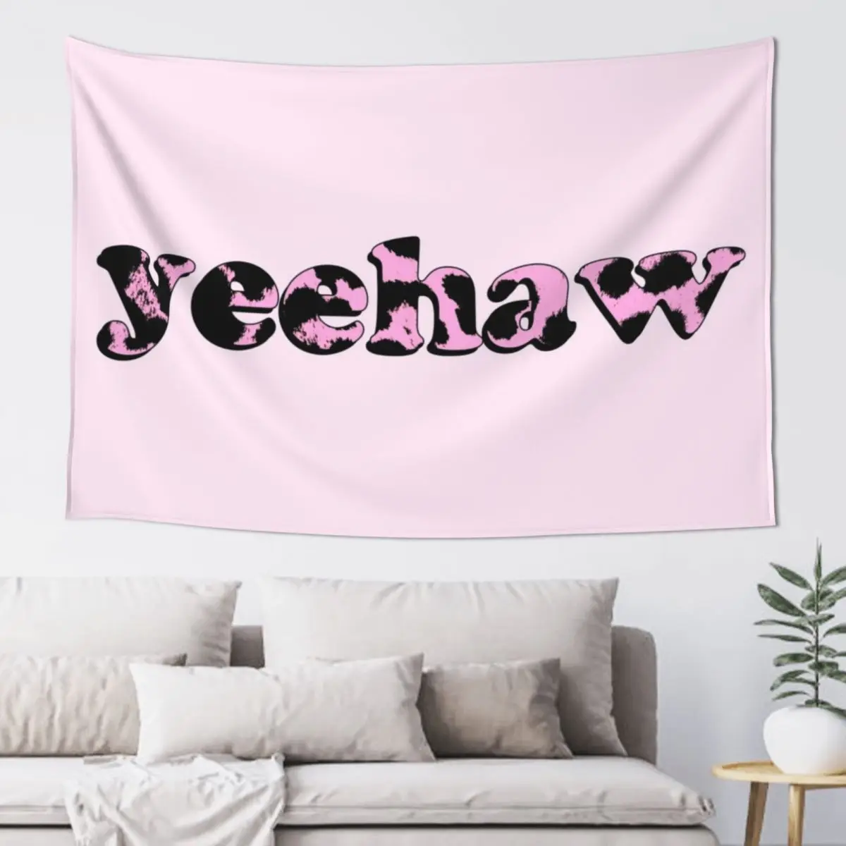 yeehaw (Cowprint) Tapestry Aesthetic Room Decorations Room Decor Aesthetic Home Decorations Home Decor Accessories Tapestry