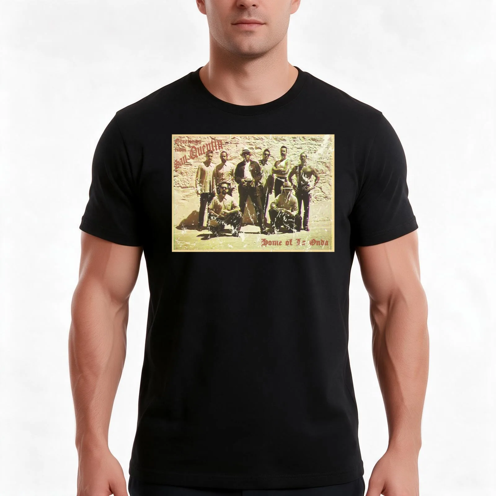 Greetings from San Quentin T-Shirt, Summer Casual Cotton Tee, Oversized Streetwear Tops, Vintage Graphic Print, Unisex Men Women