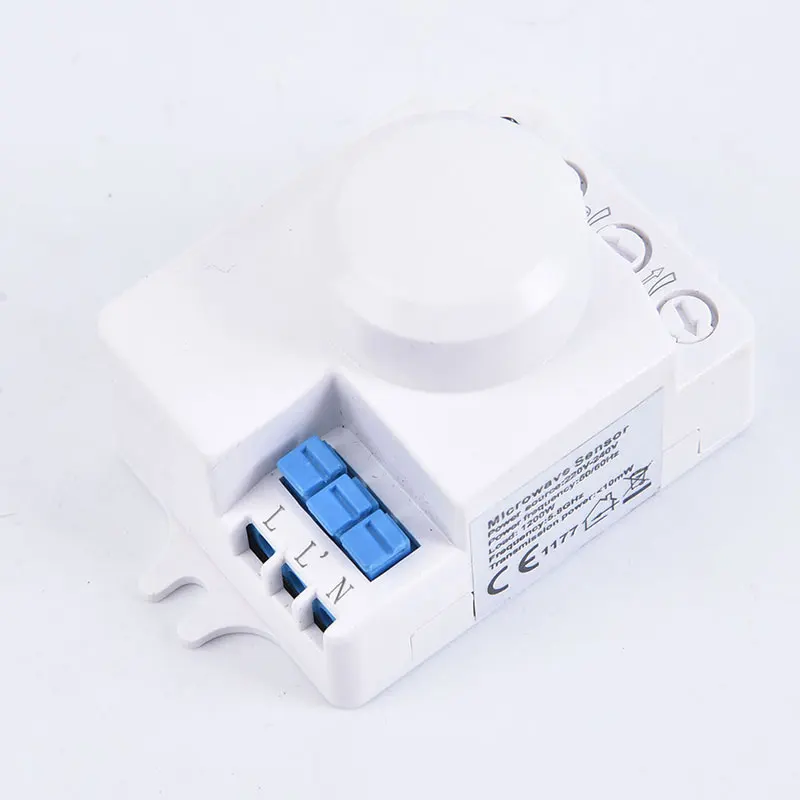 1Pc Brand New High Quality Microwave Sensor Switch 5.8ghz HF 220V LED 360 Degree Radar Motion Body Sensor