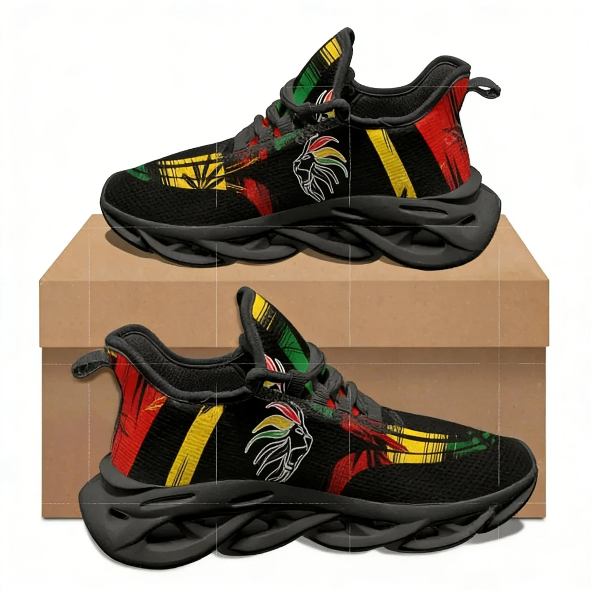 Zapatos planos con estampado de bandera de Jamaica para Mujer, Zapatillas cómodas para Mujer, calzado con cordones, Zapatillas Flex Control para Mujer