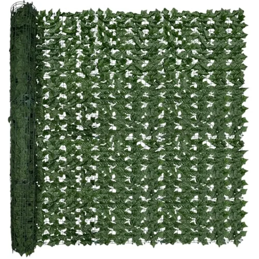 

Искусственный забор-экран из плюща: 80x120 дюймов, 67 кв. футов, УФ-стойкая искусственная травяная стена для использования внутри и снаружи помещений