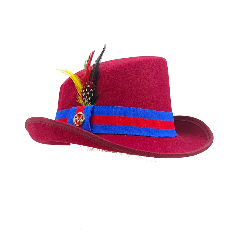 High Top abfallende Fedoras Hut Reiter Hut magische Leistung Hut Männer Zylinder Frauen Zylinder Sombrero Hombre – Detail 15