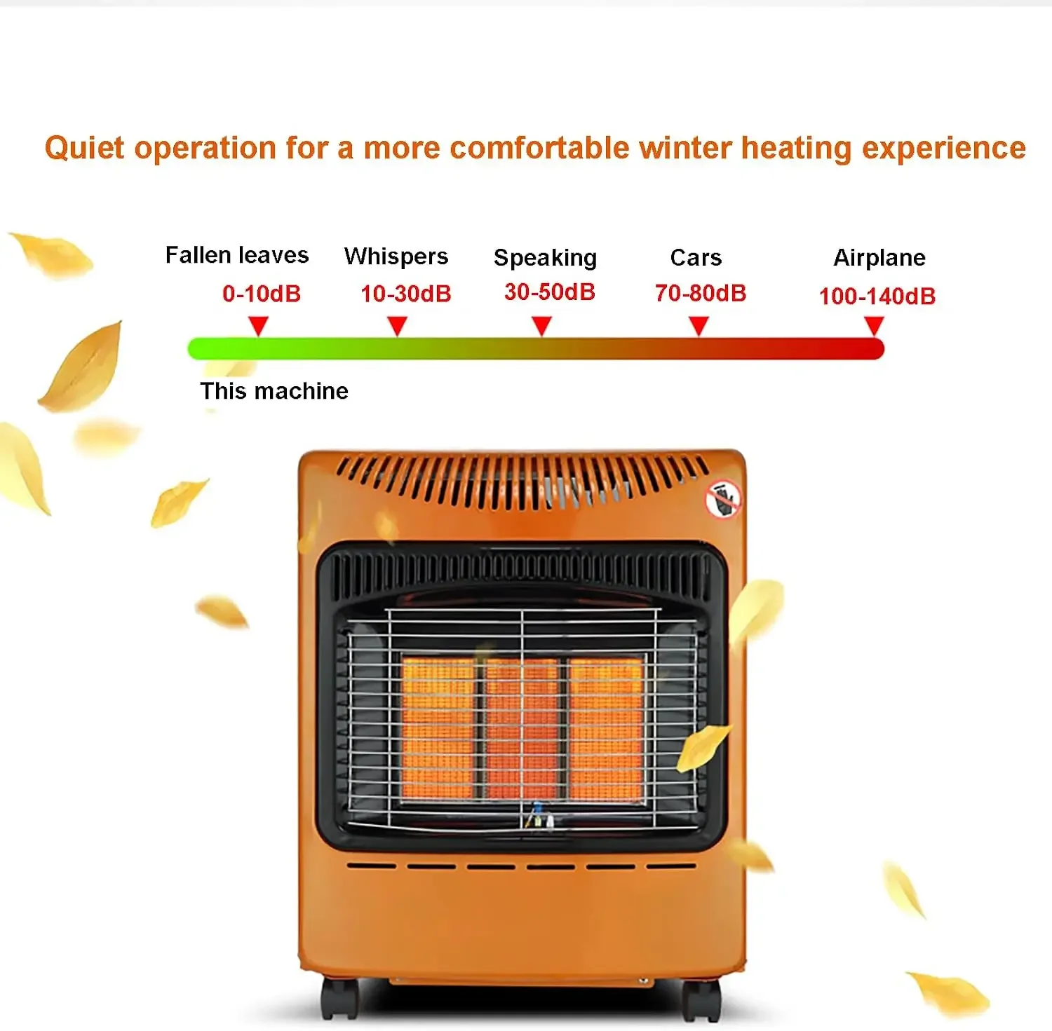 Propane Heater 4200W Portable Gas with Tip-over Protection Radiant Heating Up to 430 Sq. Ft for Garage Indoor Patio Shop
