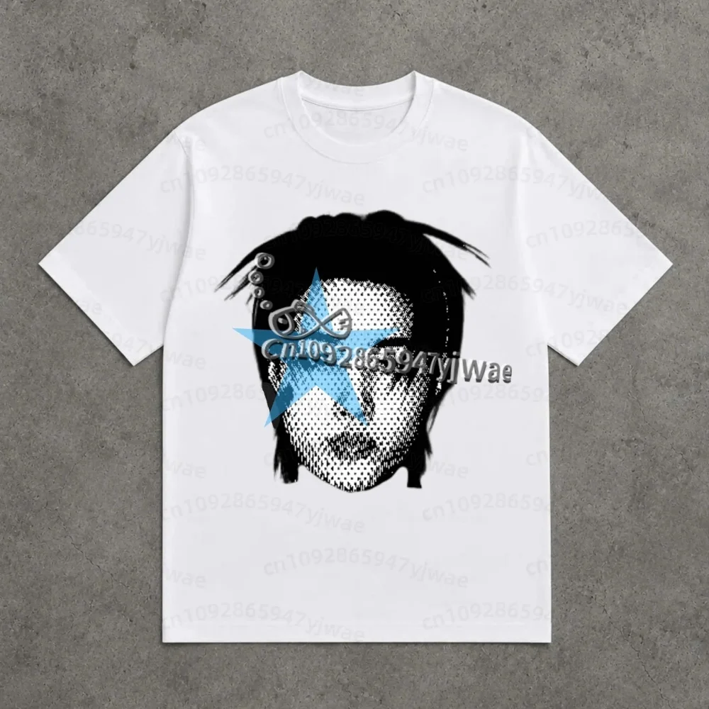 2026 Herren Damen LNGSHOT Big Head T-Shirt Grafik-T-Shirt Ohyuan Woojin Louis Ryul Fans O-Ausschnitt T-Shirt Mode Retro Herren T-Shirt – Detail 12