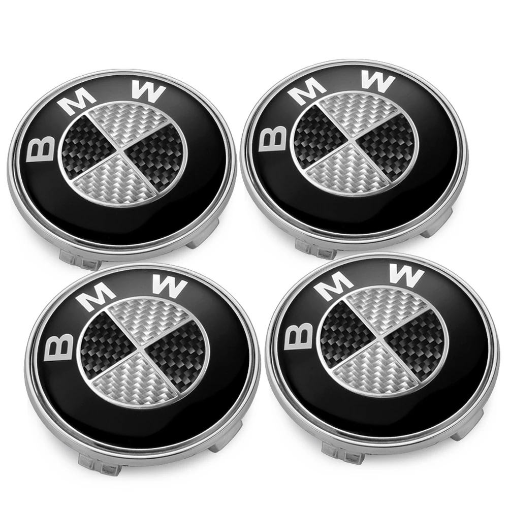 4Pcs/set For BMW 68MM Car Wheel Center Hup Caps Wheel Cover E36 E39 E46 E60 E90 E90 F01 F10 F30 G01 G20 G21 G30 G11 F15 X5 X3