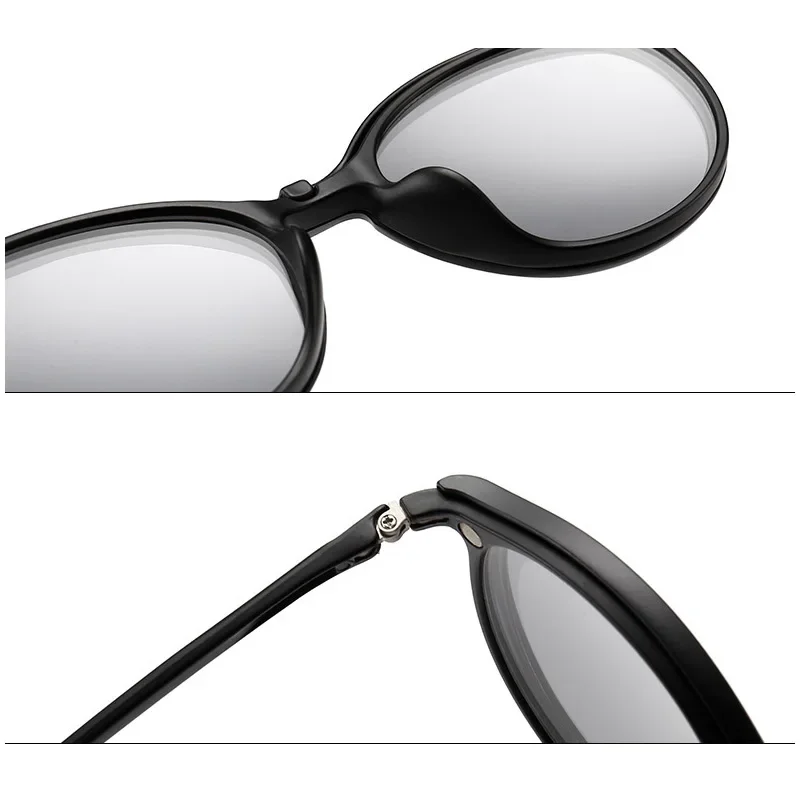 Gafas de sol polarizadas para hombre y mujer, lentes magnéticas con 5 piezas de Clip para ordenador, 6 en 1, 2022