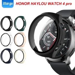 PC Case+Tempered Glass for Huawei Watch 4 Pro Smartwatch Full Screen Protector Case Shockproof Bumper Shell for Huawei Watch 4