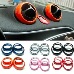 Dashboard Air Outlet Decoration Cover Protective Shell Car Stickers For Mercedes Smart 453 Fortwo Forfour Interior Accessories