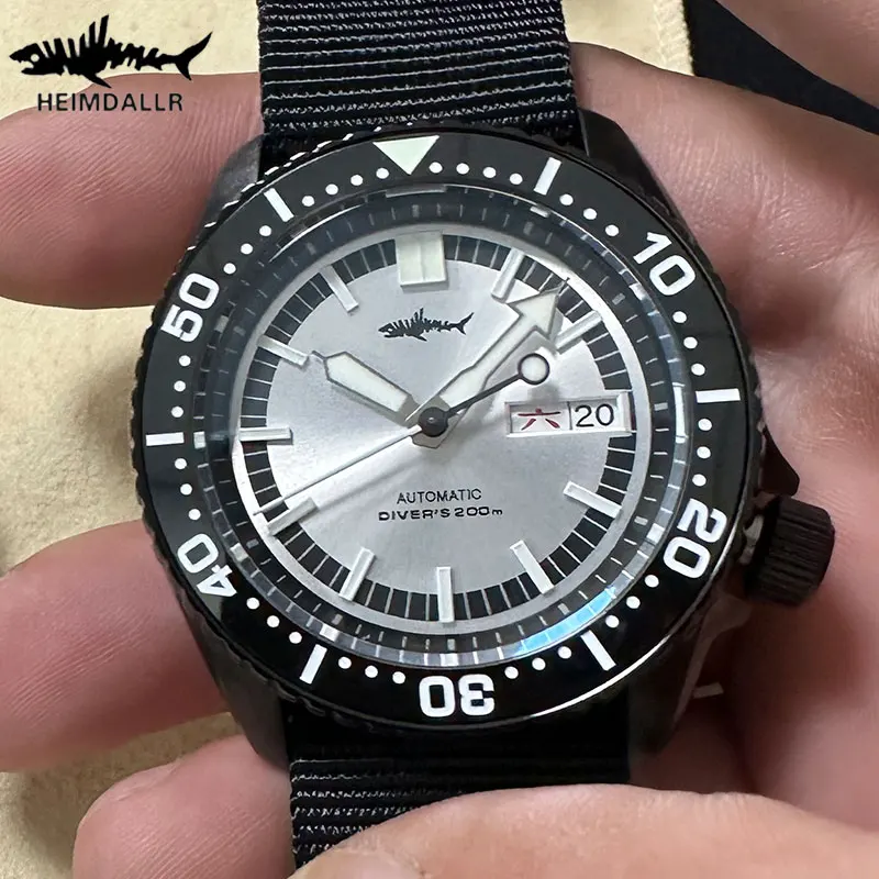 

Heimdallr SKX007 Мужские дайверские наручные часы Япония NH36 Автоматический механизм с сапфировым стеклом 20 бар Водонепроницаемые светящиеся механические часы BGW-9