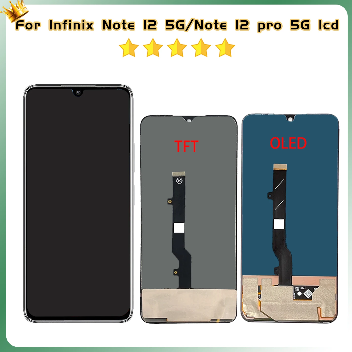 High quality LCD For infinix Note 12 5G /Note 12 pro 5G LCD Display For infinix X671 X671B Display Screen Touch Panel Digitizer