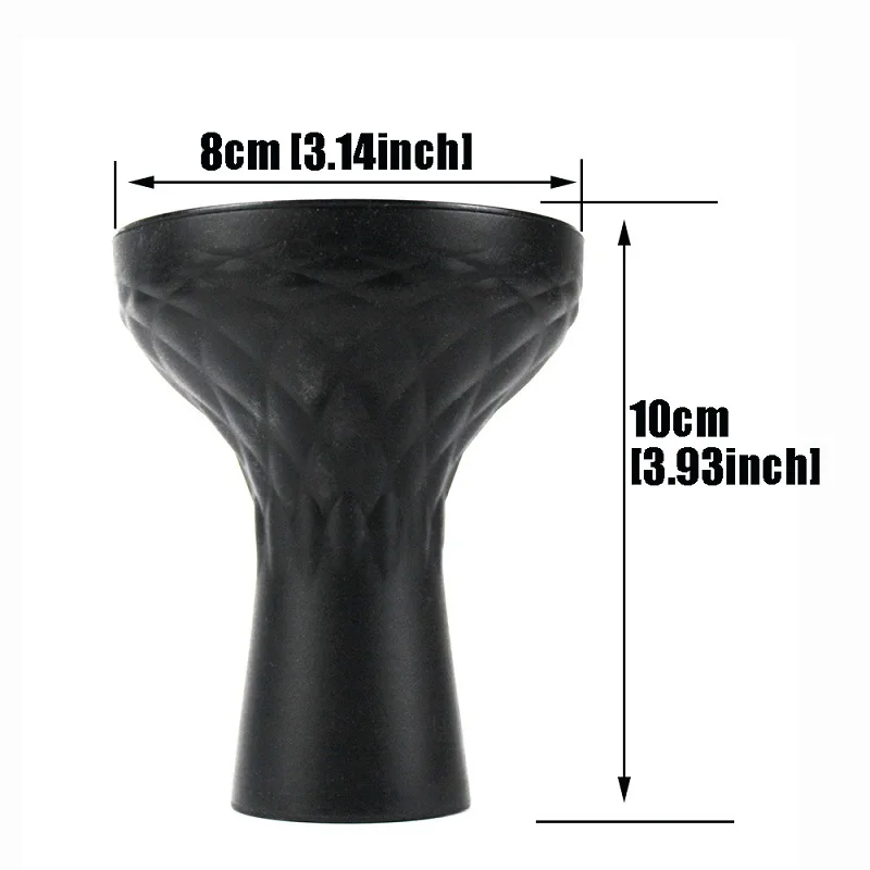 Arab Silicone Hookah Bowl One Hole Funnel Shisha Head Holder for Tobacco Burner Charcoal Healthy Water Pipe Smoking Accessories