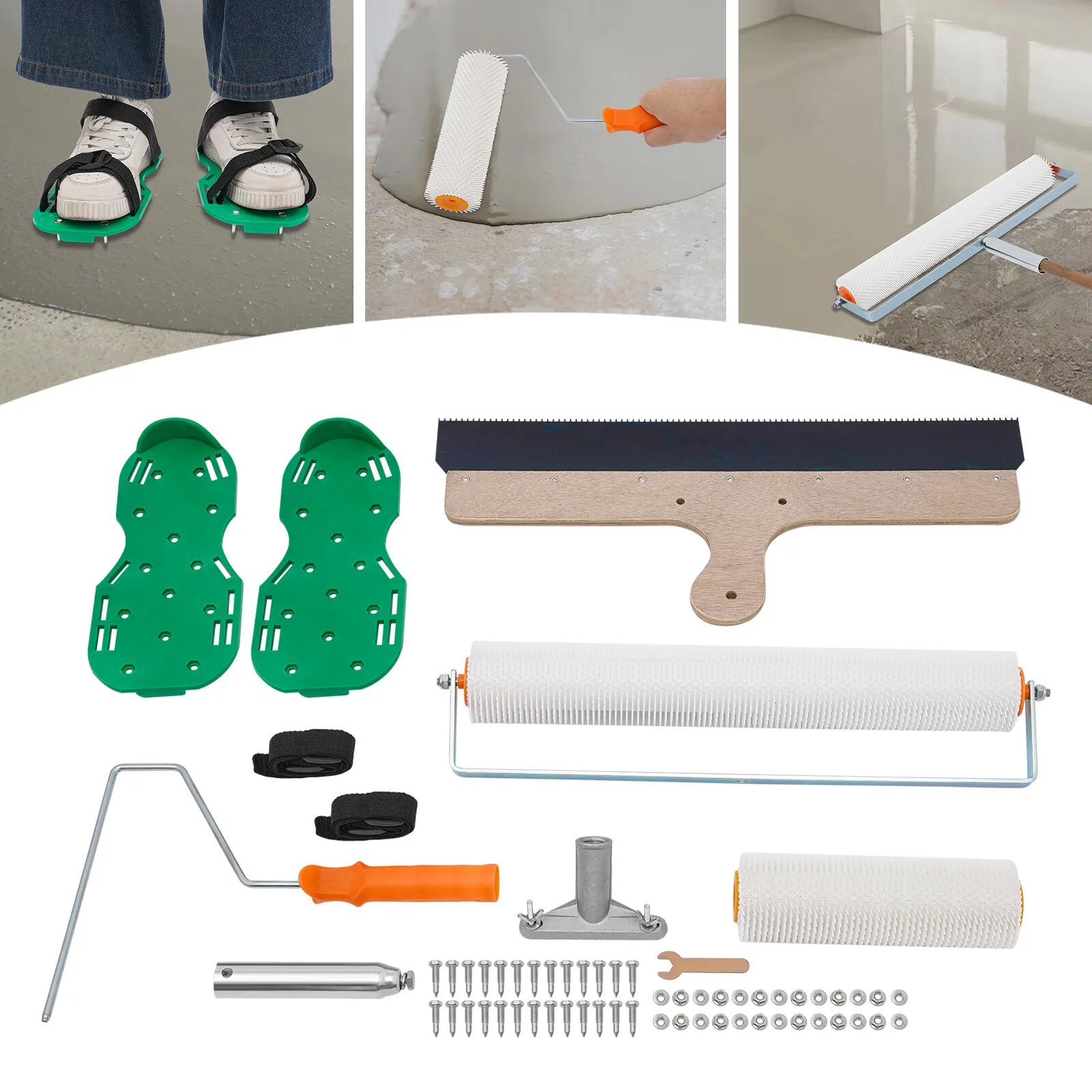

Cement Remove Bubbles Tools Spike Self-Levelling Tool Epoxy Floor Paint Roller Rustproof