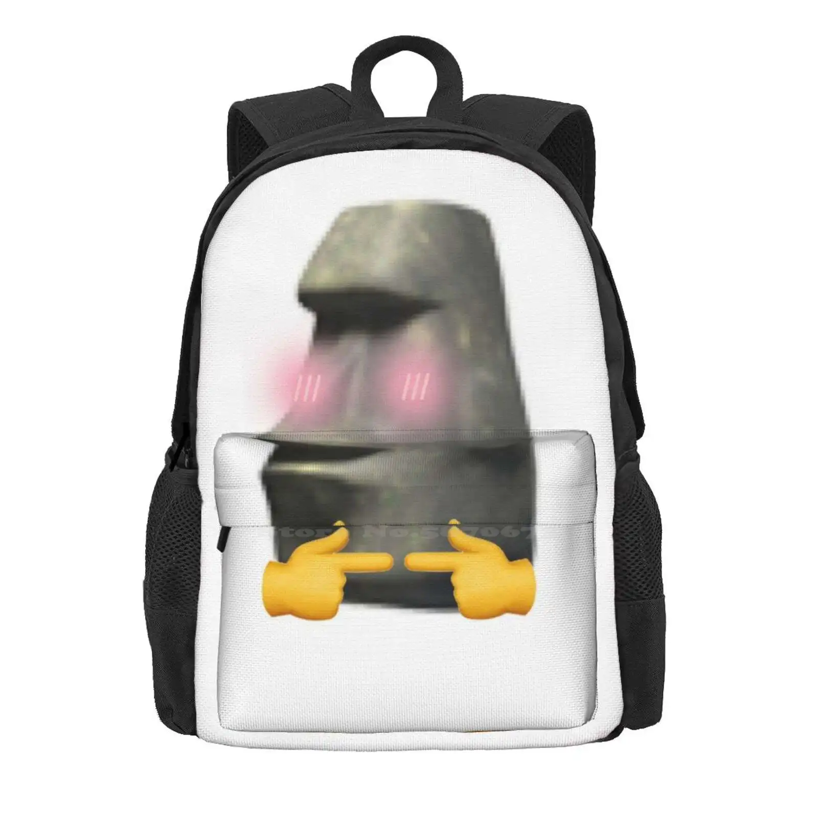 Uwu Moyai Hot Sale Backpack Fashion Bags Uwu Moyai Meme Funny Joke Trendy Teen Fashion