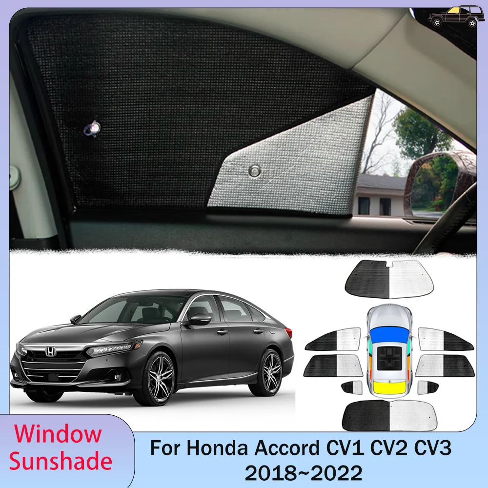 

For Honda Accord CV1/2/3 2018~2022 2019 2020 2021 Car Sunshade Side Window Windshield Sun Shade Protector UV Parasol Accessories