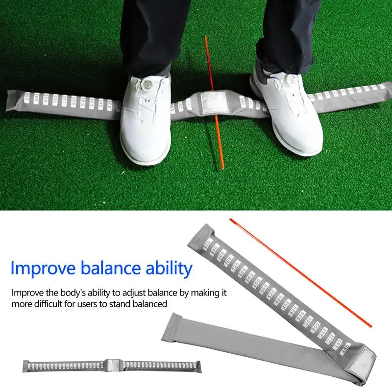 Golf Balance Board Training Golf Training Aid Swing Trainer Equipment Outdoor Sports Supplies Leg Balance Step Belt Foldable For