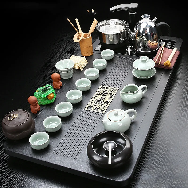 Matcha Lazy Tea Set Portable Living Room Kung Fu Whisk Pot Chinese Ceremony Tea Set Luxury Kitchen Spoon Te Matcha Kit Teaware