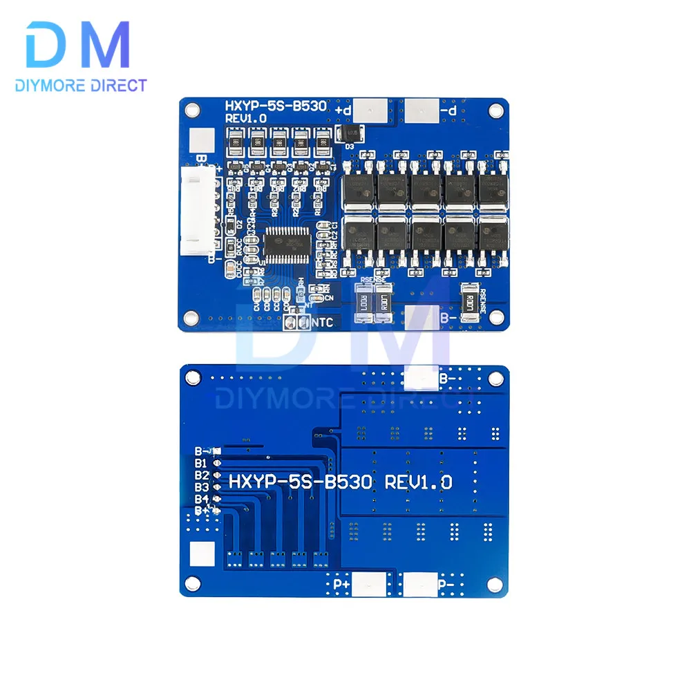 5S 30A Li-ion Lithium Battery BMS 18650 Charger Protection PCB Board 18V 21V Cell Protection Circuit For Drill Motor Lipo Cell