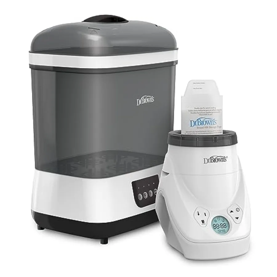 

Нагреватель для грудного молока и бутылочек Natural Flow MilkSPA с электрическим стерилизатором для детских бутылочек и пустышек Dr. Brown's Deluxe